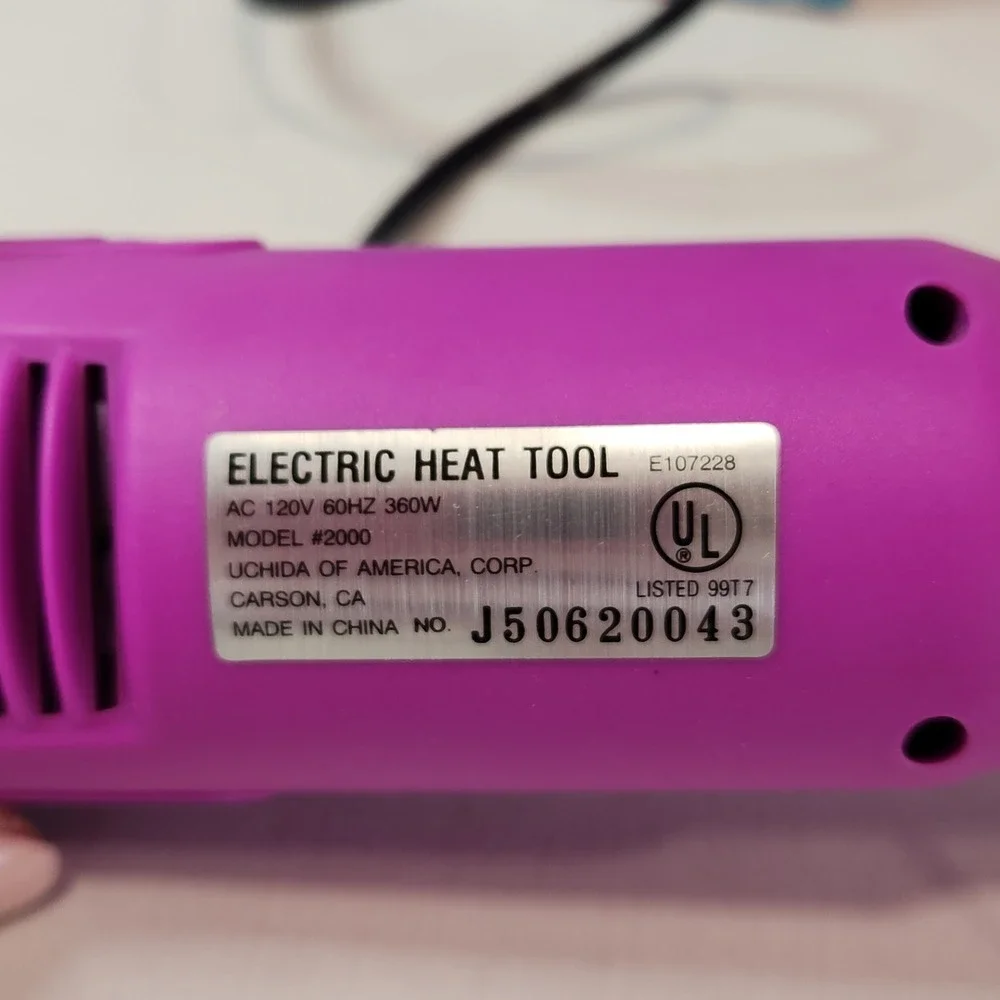 Marvy Uchida Embossing Heat Tool Model 2000 Purple 360W 120V for Rubber Stamping